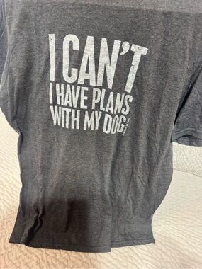 Anvil Dark Gray Graphic Dog Lover Tee